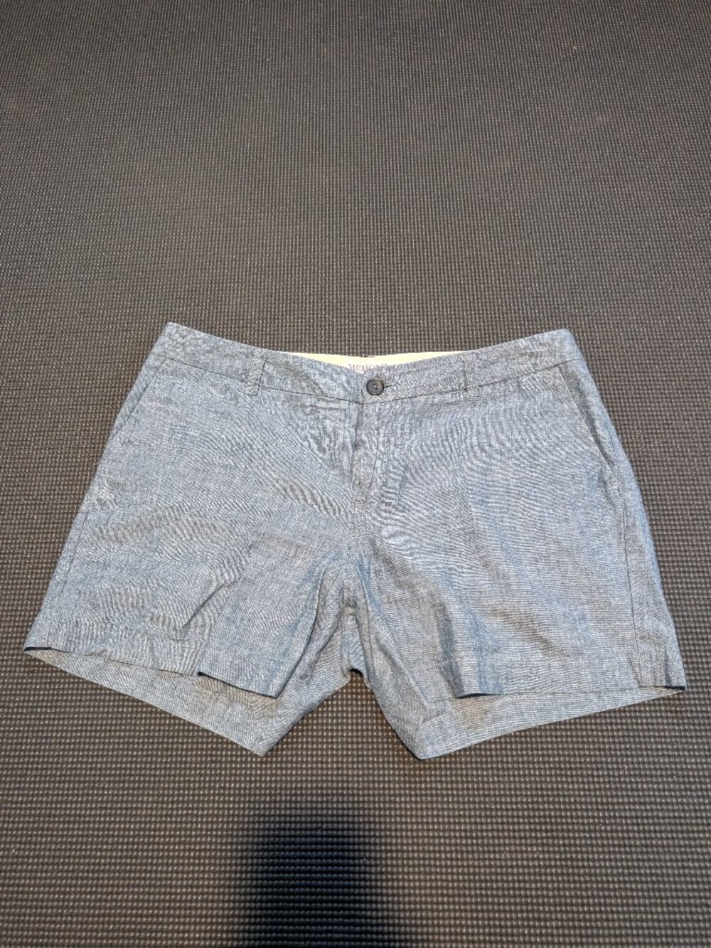 Blue Linen-feel Shorts Merona 6